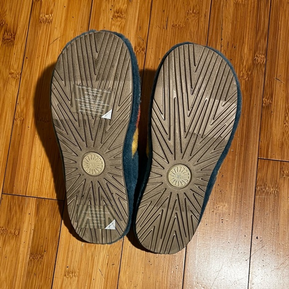 UGG® LE Fluff You Marina Blue Multicolor Sheepskin Plush Slipper Size 9 - Picture 10 of 13